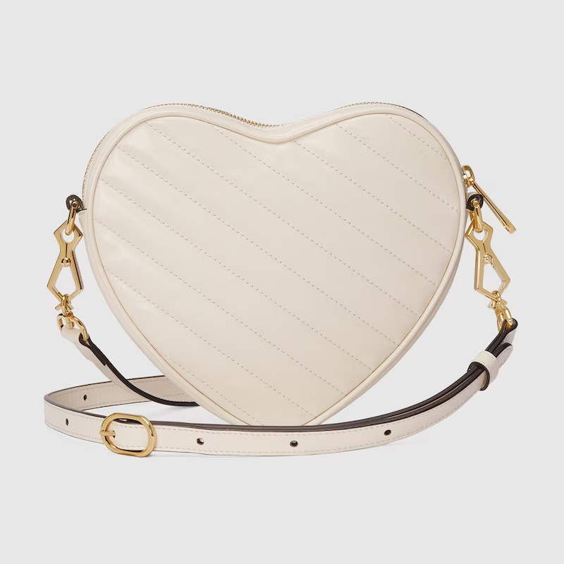 INTERLOCKING G MINI HEART SHOULDER BAG